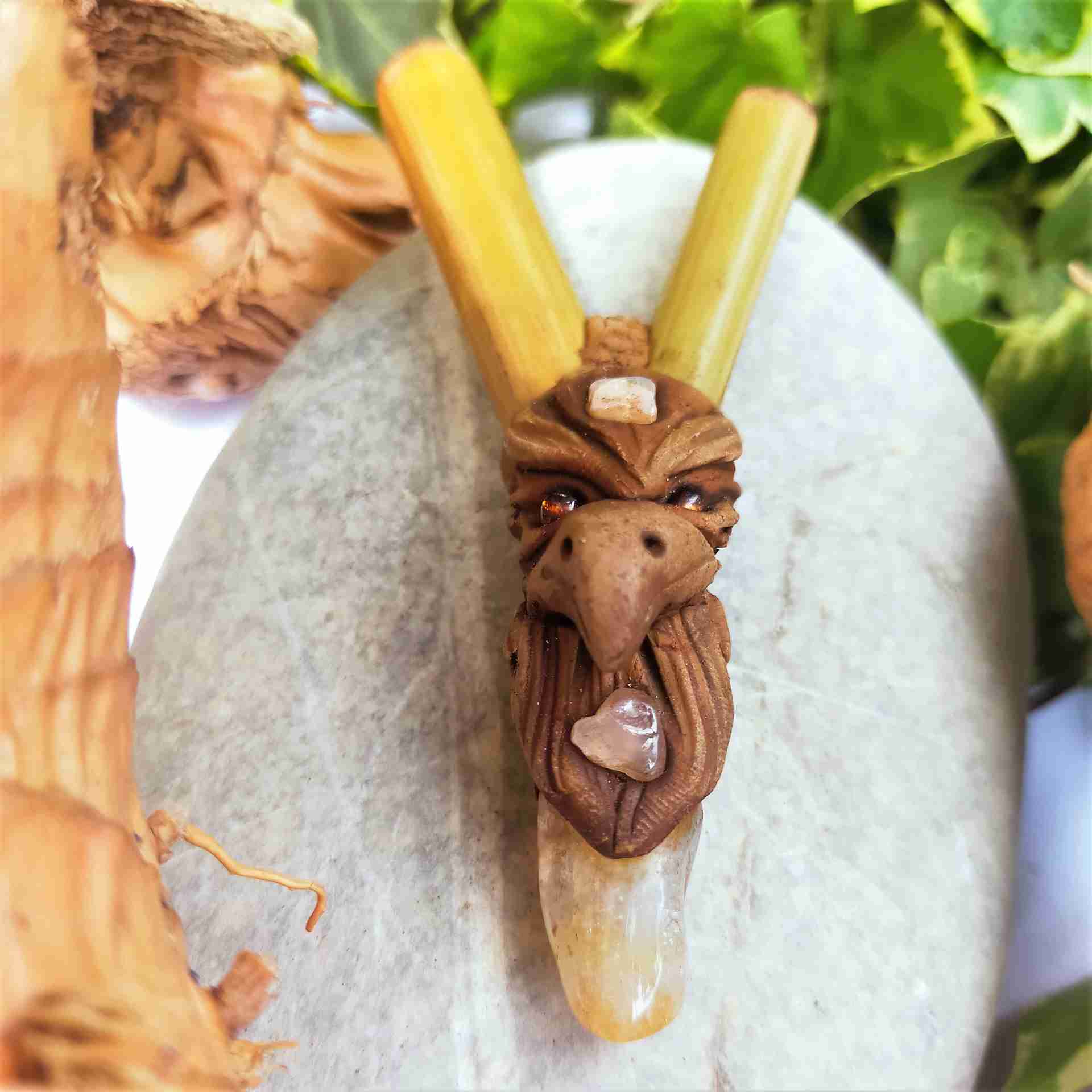 Kuripe Totem Aquila e pietre potenti magiche