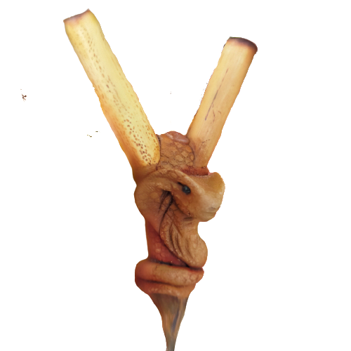 Kuripe bambu Totem COBRA Amuleto Pietre potenti