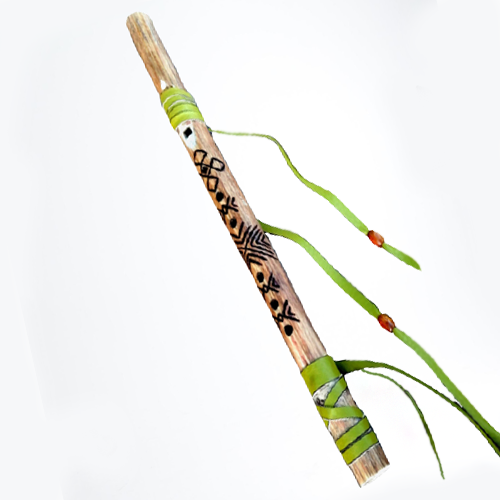 Flauto-Siyotanka-Grasshopper-Homemade-Nativo-Sciamanico-Pentagonale-Con-Custodia-353851776943-5