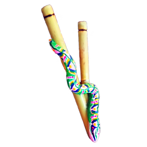 Kuripe Grande Serpente - Mixcolor Primordiale in Bamboo