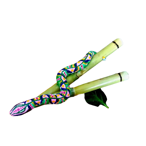Kuripe Grande Serpente - Mixcolor Primordiale in Bamboo