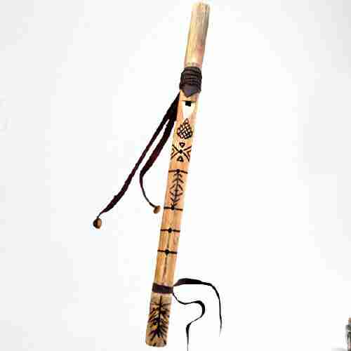 Flauto-Siyotanka-Vischio-Homemade-Nativo-Sciamanico-Pentagonale-Con-Custodia-7
